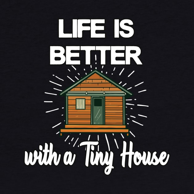 Tiny House happiness homeowner small house by Foxxy Merch